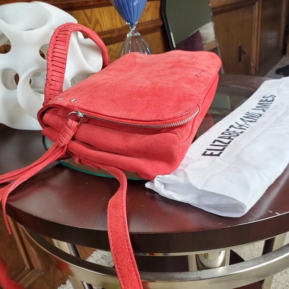 Elizabeth and James TRAPEZE SMALL SEUDE CROSSBODY - Picture 10 of 16